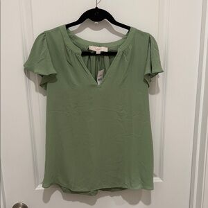 LOFT Sage Green Blouse